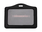 Рекламен хоризонтален кожен калъф за бадж 110x70 mm
