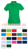 РЕКЛАМНА 180gr ЦВЕТНА ДАМСКА ТЕНИСКА LACOSTE 100% ПАМУК - FRUIТ OF THE LOOM