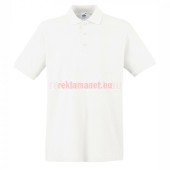 РЕКЛАМНА БЯЛА 180gr МЪЖКА ТЕНИСКА LACOSTE 100% ПАМУК - FRUIТ OF THE LOOM