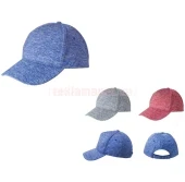 Рекламна пет панелна меланж шапка с велкро закопчаване