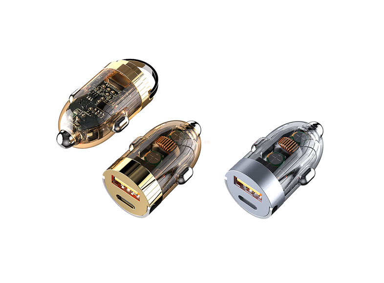 Рекламна USB зарядно за кола с бързо зареждане