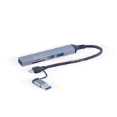 Рекламен hub type-c с преходник USB, card reader