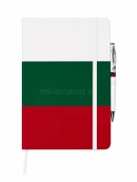 Рекламен тефтер А5 с химикалка цвят българско знаме