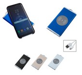 Рекламна външна батерия 5000 mAh, с фенерче, безжично зареждане
