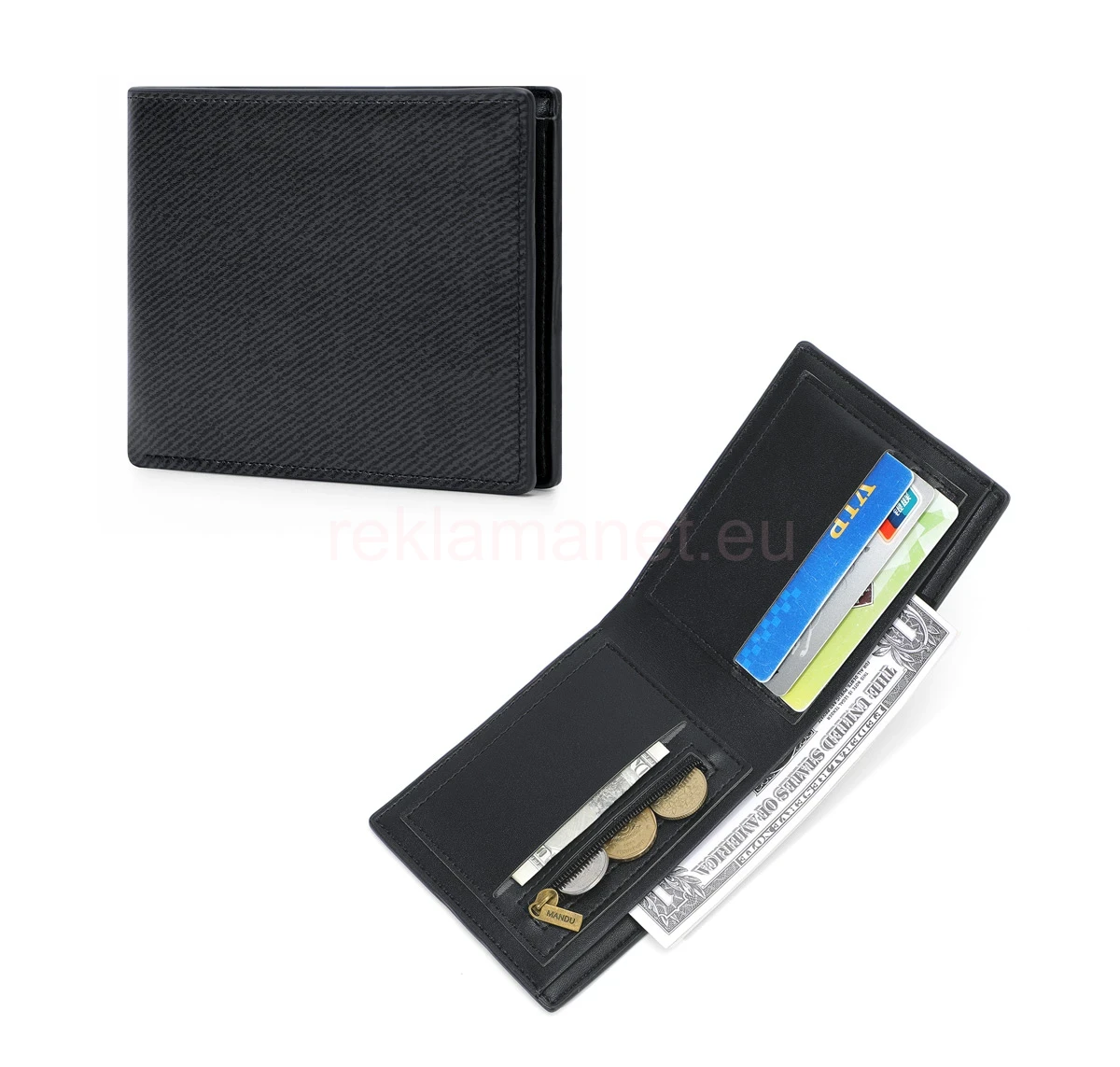 Рекламен портфейл с rfid защита и джобове за карти