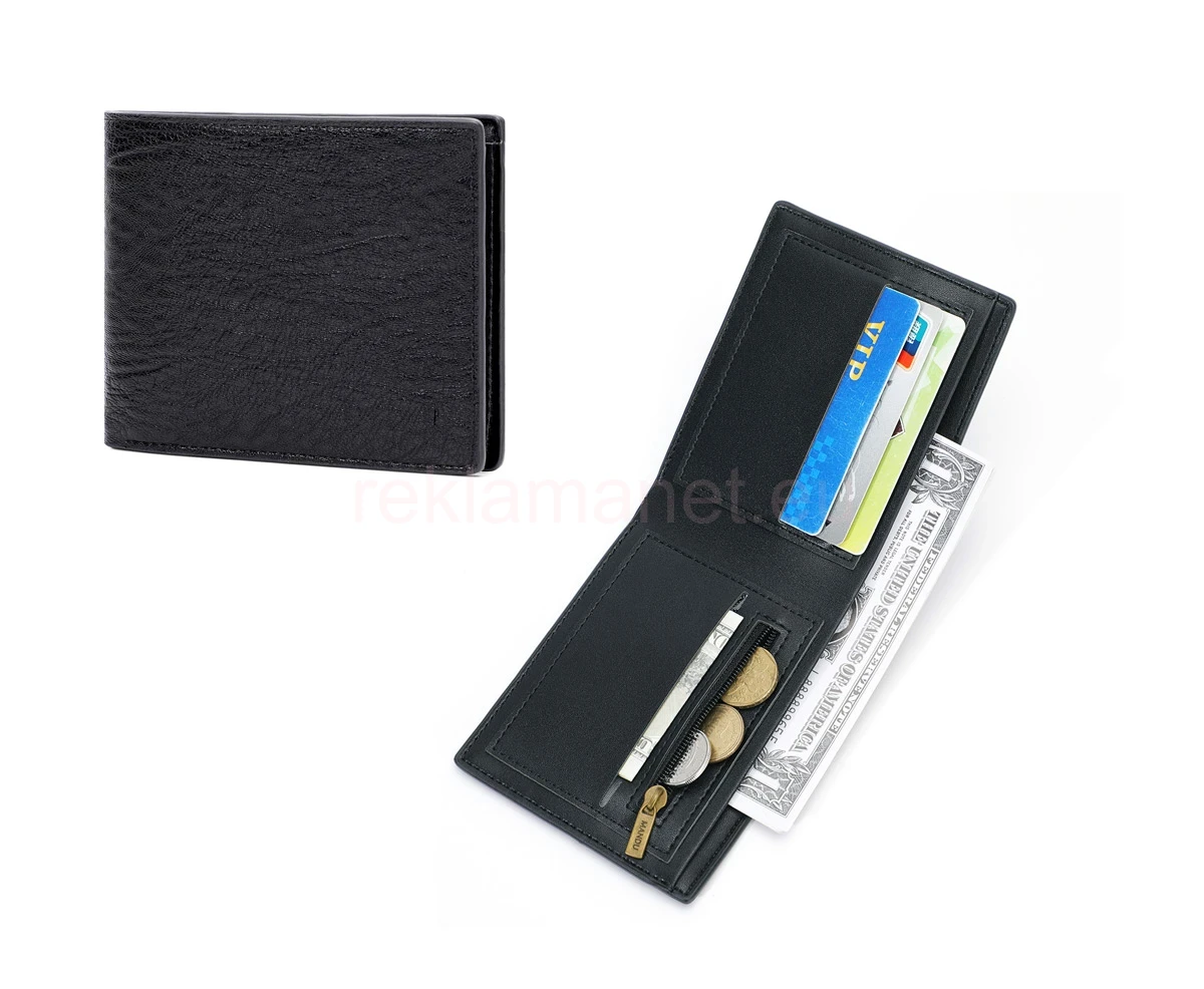 Рекламен портфейл с rfid защита и джобове за карти