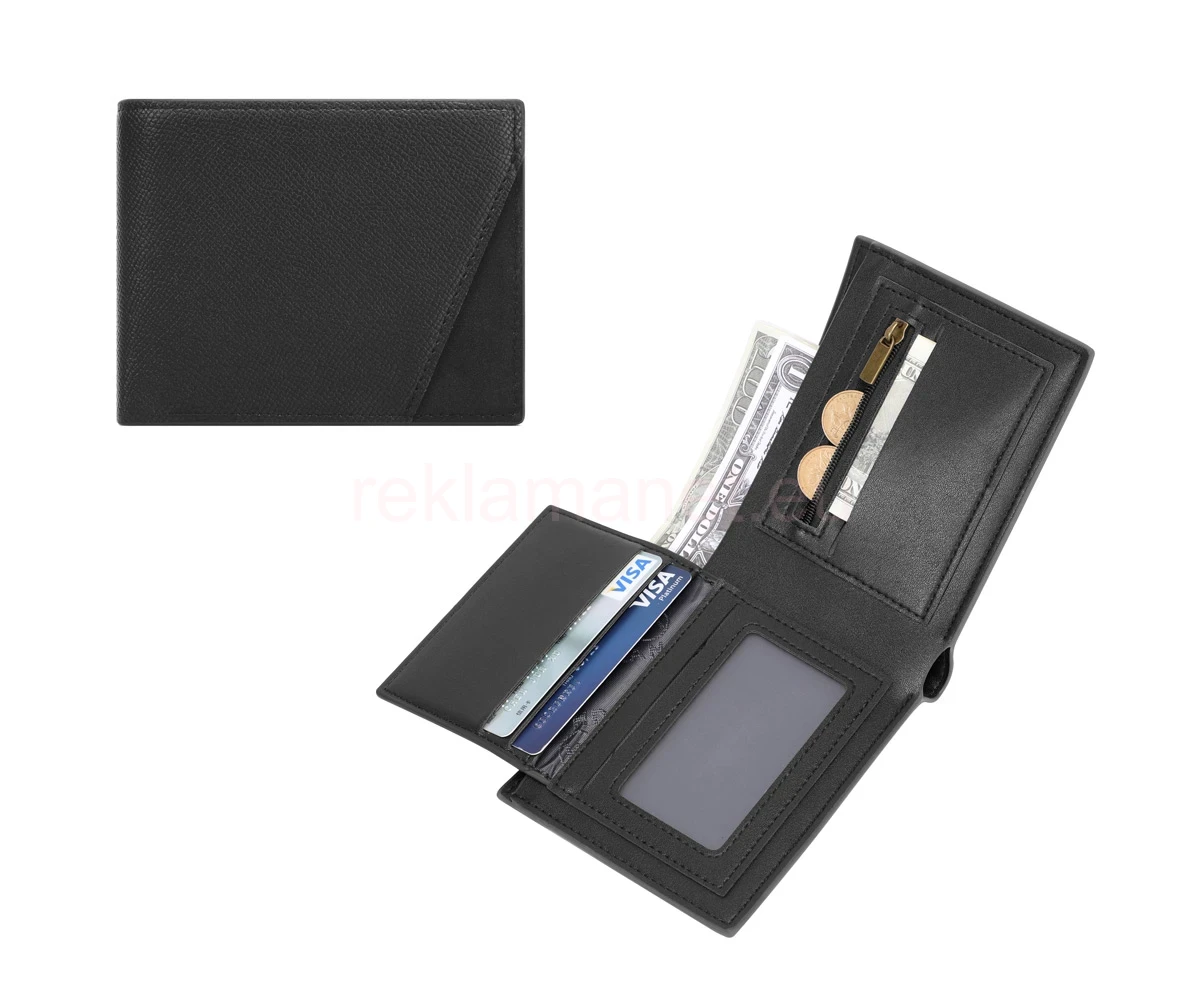 Рекламен портфейл с rfid защита и джобове за карти
