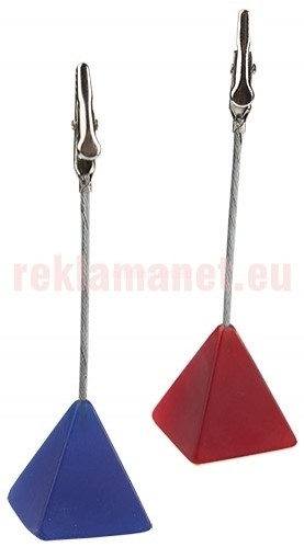 РЕКЛАМНА ЩИПКА ЗА БЮРО, 2 ЦВЯТА; 3/3 СМ