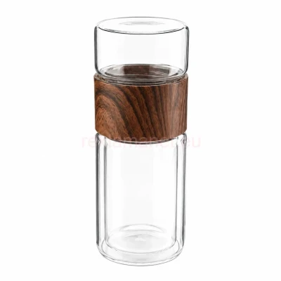 Рекламна двустенна чаша за чай 200 ml