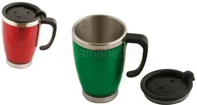 Рекламна термо чаша 3 цвята; 400ml; d8.5/h-13 см