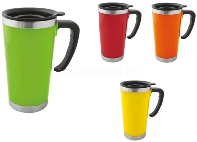 Рекламна термо чаша 5 цвятa; 400ml; d8/h-14 см