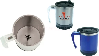Рекламна термо чаша 2 цвята; 400ml; d8/h-11 см