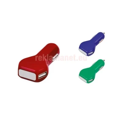Рекламно usb зарядно за кола 76х37х16mm