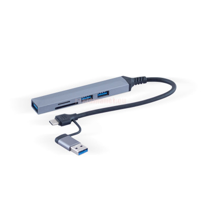 Рекламен hub type-c с преходник USB, card reader