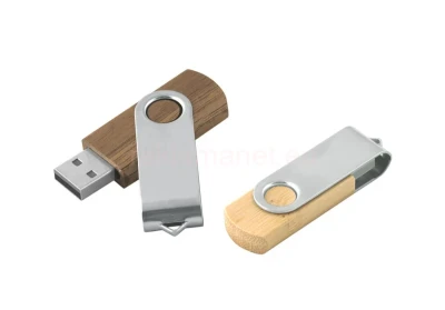 Рекламна USB флаш памет с дърво