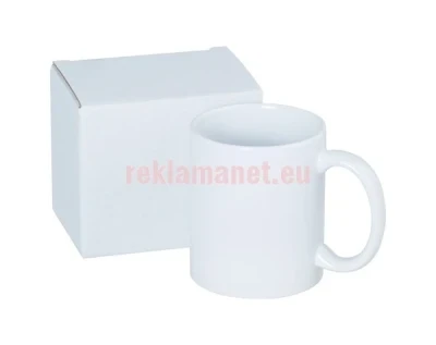 Рекламна чаша гланц за сублимация с кутия, 320 ml, клас а