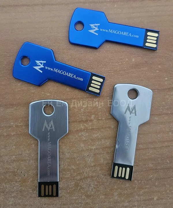  Брандиране на USB флаш памети/флашки - КЛЮЧ - чрез лазерно гравиране 