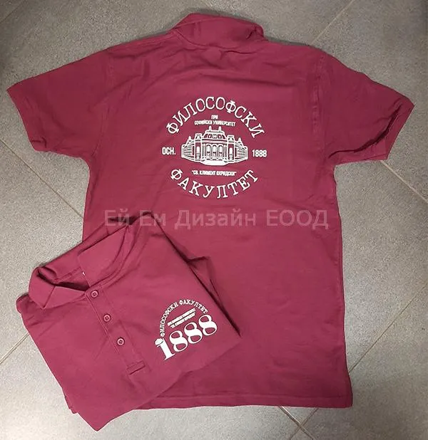  Рекламни цветни памучни тениски Lacoste, брандирани с един цвят рекламен печат 